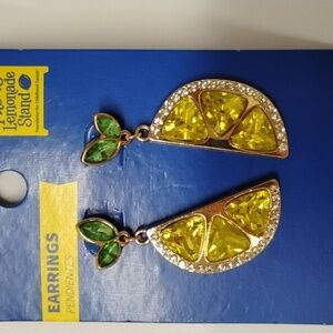 Yellow and Green Citrus Earrings
